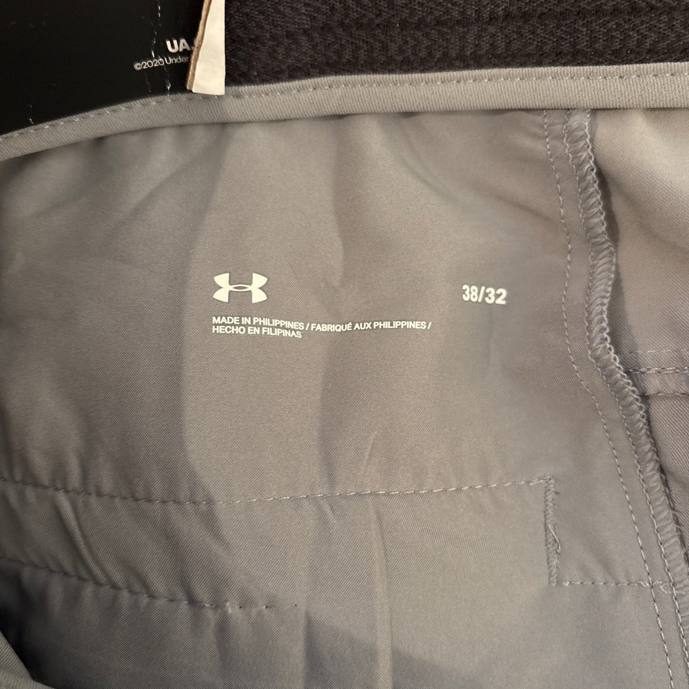Under Armour Mens Drive Golf Pants Halo Gray Straight Leg 1364407 38/32 NWT - Picture 4 of 9